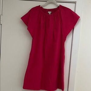 Vibrant Pink Short Sleeve Dress